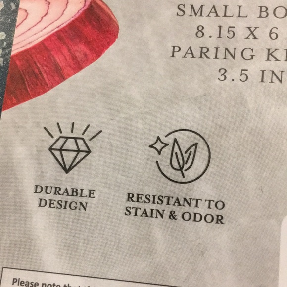 Core Cutting Bar Board with Built In Knife 18.5x6”, knife 3.5” NWT Navy Blue - Picture 10 of 16